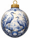 Blue & White Coastal Heron - PS-W-0264