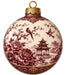 Burgundy Chinoiserie Transferware - PS-W-0274