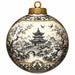 Black & Cream Chinoiserie Toile - PS-W-0276