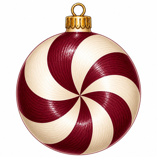 Burgundy Peppermint Candy Swirl - PS-W-0278
