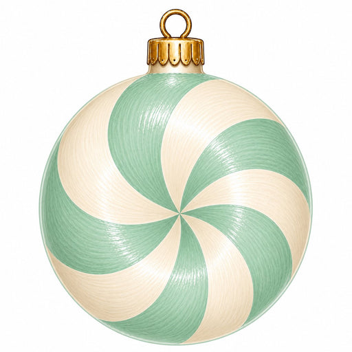 Mint Peppermint Candy Swirl - PS-W-0283