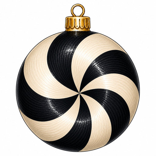 Black Peppermint Candy Swirl - PS-W-0284