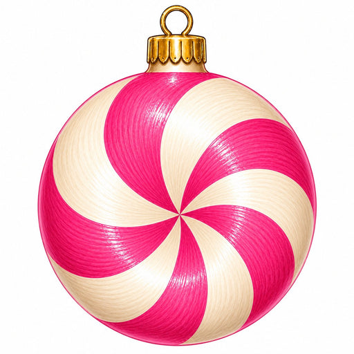 Magenta Peppermint Candy Swirl - PS-W-0285