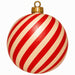 Red & Cream Candy Stripe Ornament - PS-W-0293