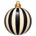 Black & Cream Striped Ornament - PS-W-0295