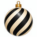 Black & Cream Swirl Ornament - PS-W-0297