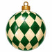 Green & Cream Harlequin Ornament - PS-W-0298