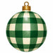 Green & Cream Buffalo Check Ornament - PS-W-0300