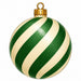Green & Cream Swirl Ornament - PS-W-0301