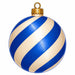 Blue & Cream Swirl Ornament - PS-W-0305-DH-22