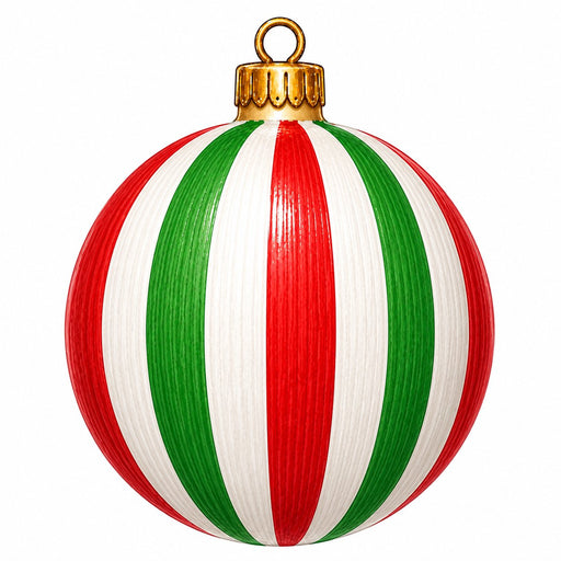 Christmas Striped Ornament - PS-W-0307-DH-22