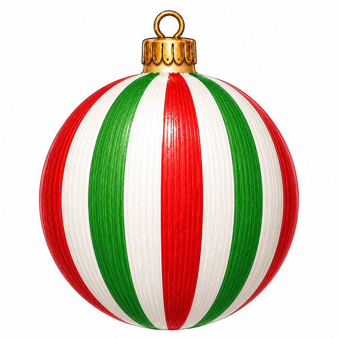 Christmas Striped Ornament - PS-W-0307-DH-22