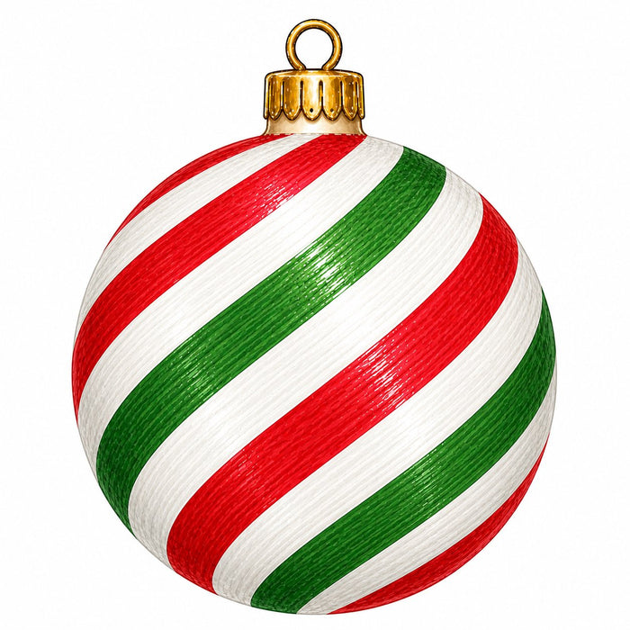 Christmas Candy Stripe Ornament - PS-W-0309-DH-22
