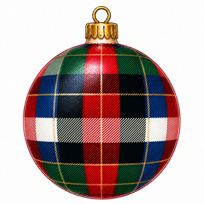 Jewel Tone Tartan Ornament - PS-W-0312-DH-22