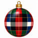 Jewel Tone Tartan Ornament - PS-W-0312-DH-22