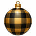 Black & Gold Buffalo Check Ornament - PS-W-0316