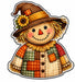 Sunflower Patchwork Scarecrow - PS-W-0326
