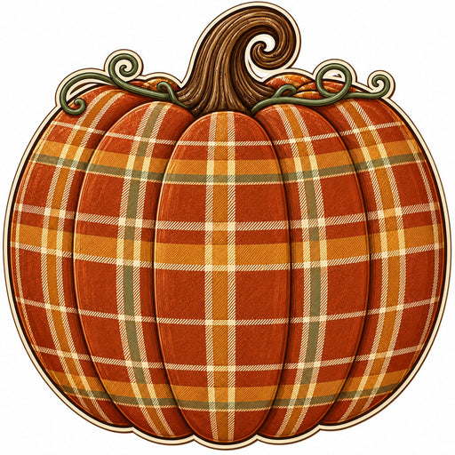 Buffalo Plaid Pumpkin - PS-W-0330