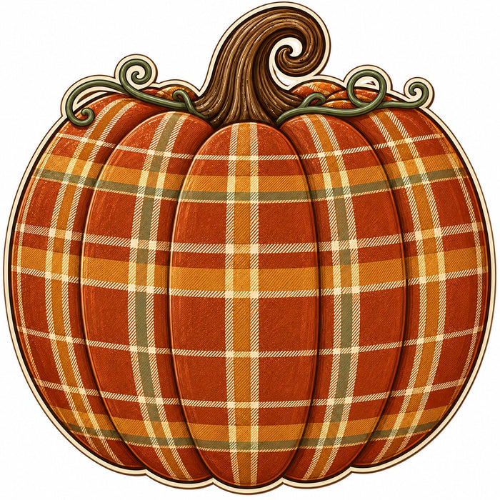 Buffalo Plaid Pumpkin - PS-W-0330