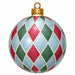Traditional Red Green & Blue Harlequin Ornament Door Hanger - PS-W-0347-DH-22