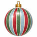 Traditional Red Green & Blue Striped Ornament Door Hanger - PS-W-0348-DH-22