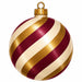Burgundy & Gold Swirl Ornament Door Hanger - PS-W-0358-DH-22