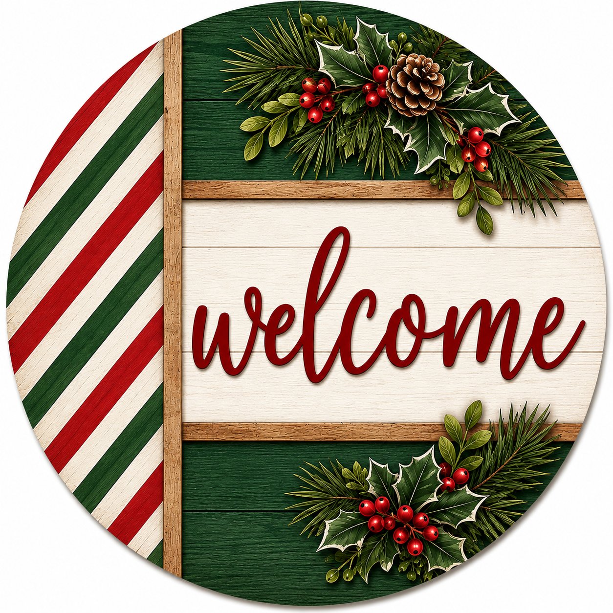 10" Round Wood Signs