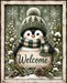 Welcome Penguin Green Plaid - PS-W-0367