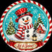 Let It Snow Snowman Snow Globe - PS-W-0369