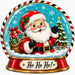 Ho Ho Ho Santa Snow Globe - PS-W-0372