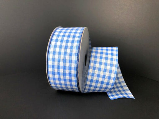 Lt Bl-Wht Gingham, 1.5"X10Y Q732409-04 - DecoExchange®