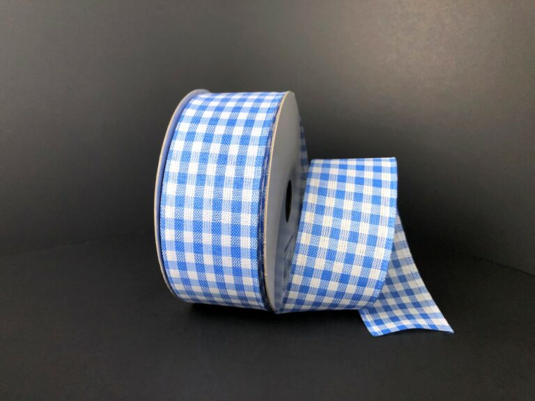 Lt Bl-Wht Gingham, 1.5"X10Y Q732409-04 - DecoExchange®