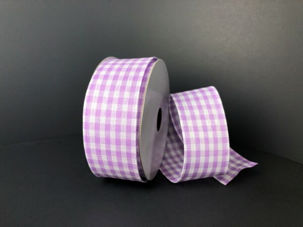 Purp-Wht Gingham, 1.5"X10Y Q732409-11 - DecoExchange®