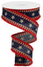 1.5"X10Yd Bold Star/Stripes/Royal/Drift Light Beige/Red/Blue RG08781R2 - DecoExchange®