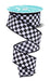1.5"X10Yd Mini Check Black/White RGA1054X6 - DecoExchange®