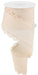 2.5"x10Yd Scalloped Edge Royal Burlap Ribbon - Cream - RGC1303C2 - DecoExchangeÂ®