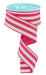 1.5"X10Yd Vertical Stripe Hot Pink/White RGC156211 - DecoExchange®
