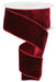 2.5"X10YD Deluxe Velvet/Satin Backing Burgundy RGE165905