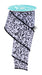 2.5"X10Yd Tonal Leaves White/Grey/Black RGF182427