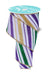 2.5"X10Yd Multi Diagonal Stripe White/Mardi Gras RGF183827 - DecoExchange®