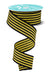 1.5"X10Yd Glitter Vertical Stripe Sun Yellow/Black RGF19708N - DecoExchange®