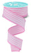 1.5"X10Yd Glitter Vertical Stripe Light Pink/White RGF197415 - DecoExchange®