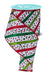 4"X10Yd Glitter Stripe W/Confetti Dots White/Red/Lime/Emerald RGF199456
