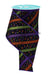 4"X10Yd Glitter Stripe W/Confetti Dots Black/Purple/Lime/Orange RGF1994YR