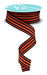 7/8"X10Yd Glitter Vertical Stripe Dark Orange/Black RGF7970P2 - DecoExchange®