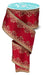 2.5"X10Yd Lux Scallop Trim Red/Gold RGH103536