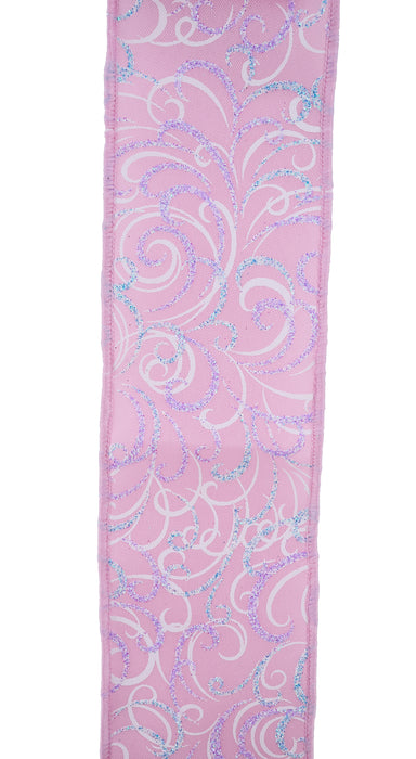 2.5"X10Yd Multi Swirls Lt Pink/Lav/Lt Blue RGH105222 - DecoExchange