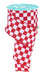 2.5"X10Yd Print Glitter Check White/Red RGH106067