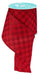 4"X10Yd Print Glitter Check Red RGH106124