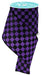 4"X10Yd Print Glitter Check Purple/Black RGH106423